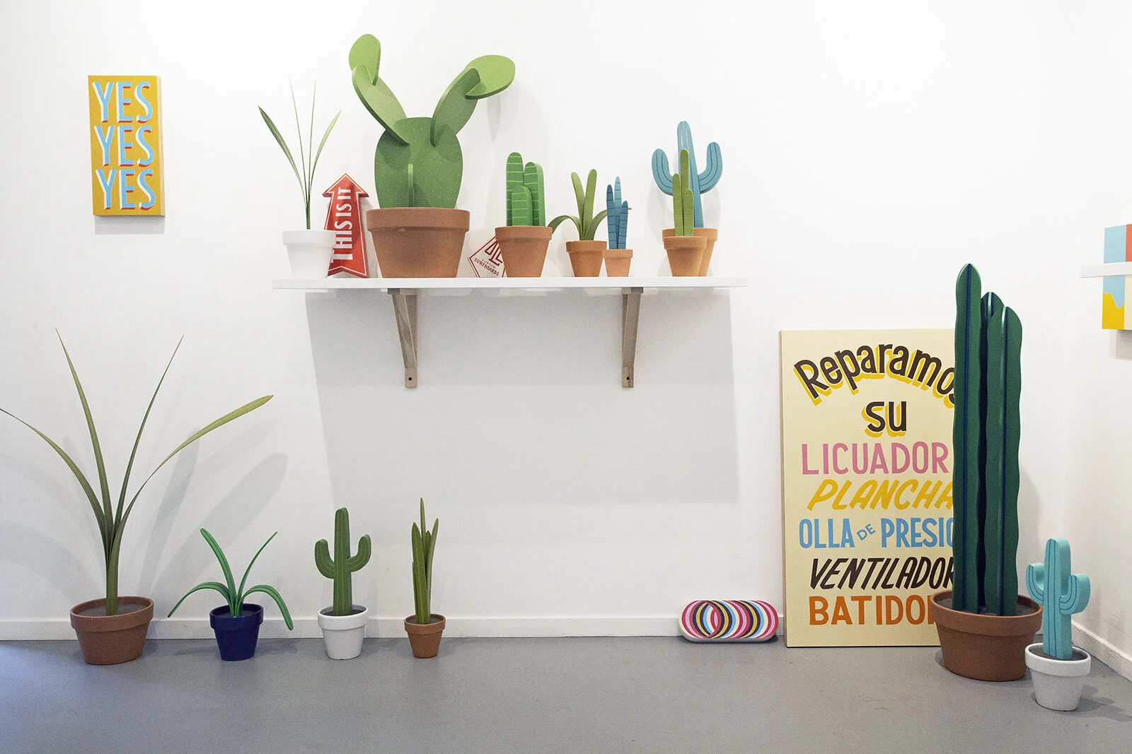 Plant art by Jeff Canham at Public Land gallery