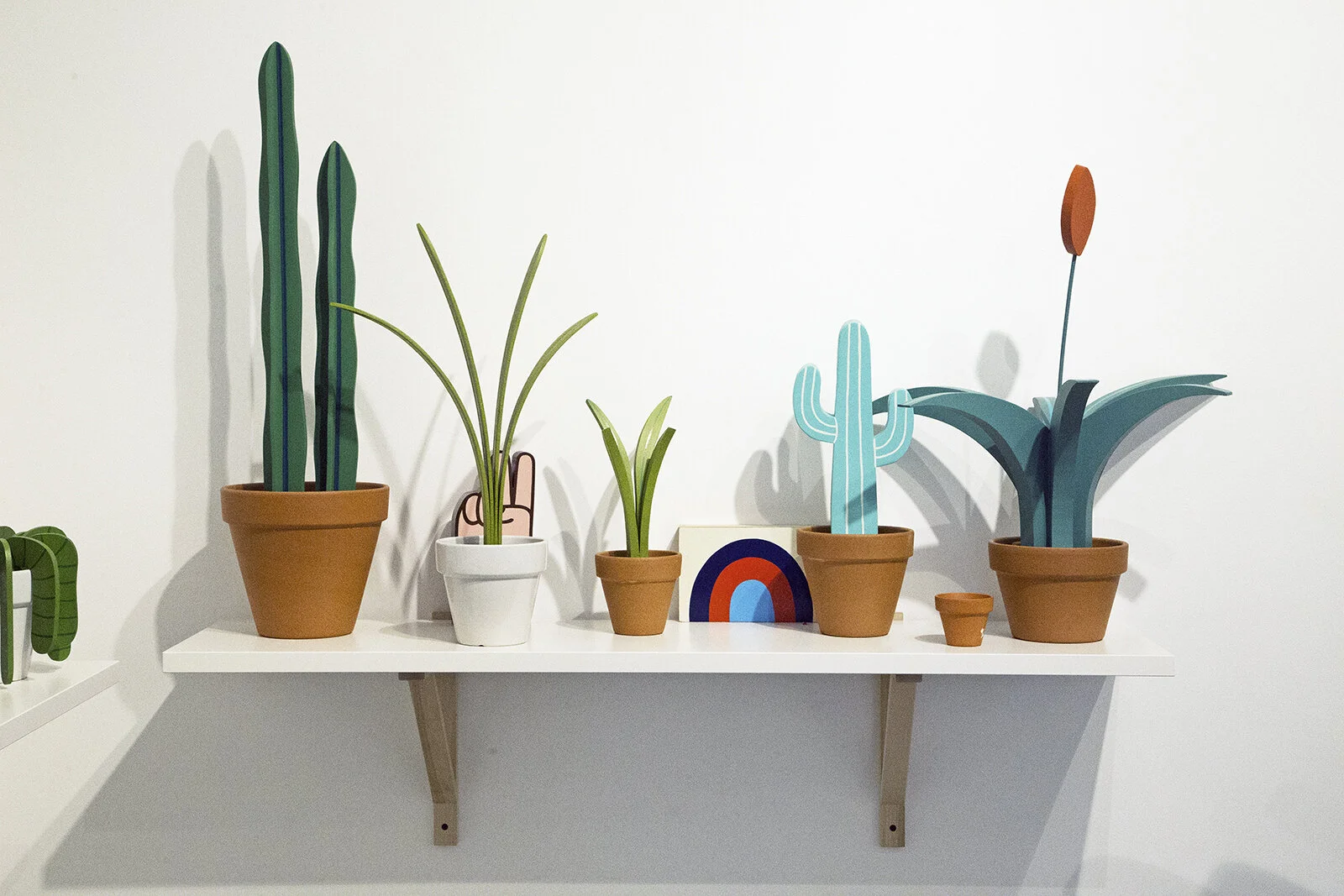 Fake plant sculptures by sign painter Jeff Canham