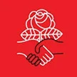 dsa logo on red field