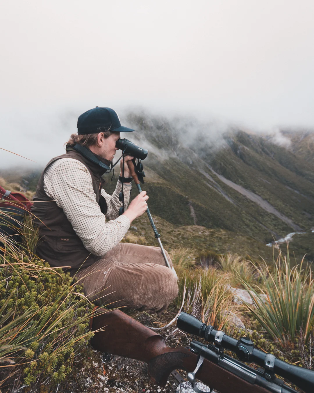 Bring a hiking pole. It will make the hours looking through your binoculars much more pleasant.