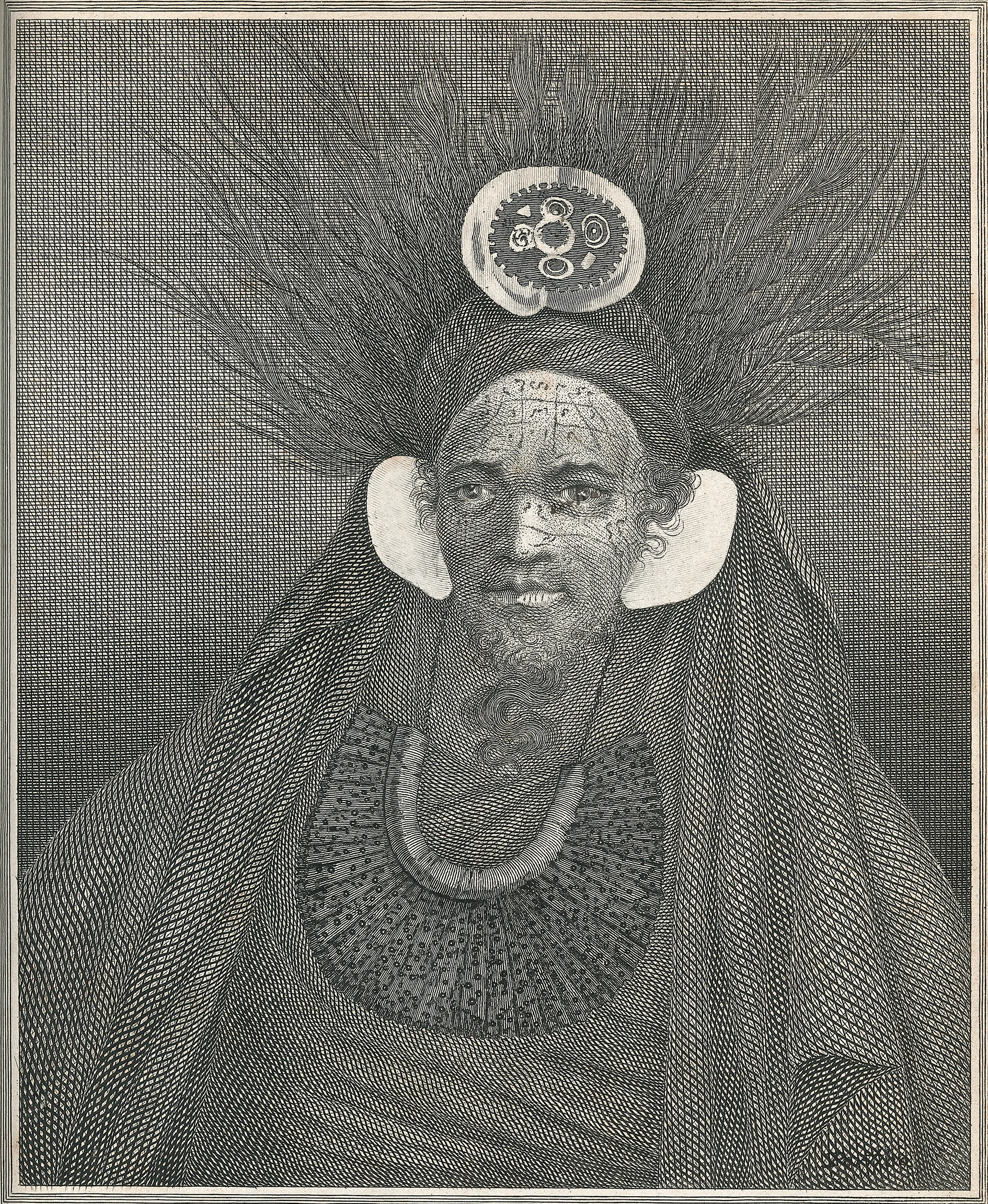 Chief at Santa Christina , engraving, William Hodges, 1777