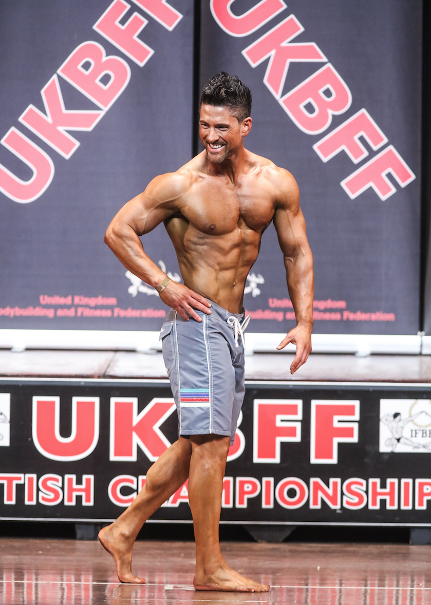 Men's physique posing should look relaxed and effortless. PHOTO by Christopher Bailey.