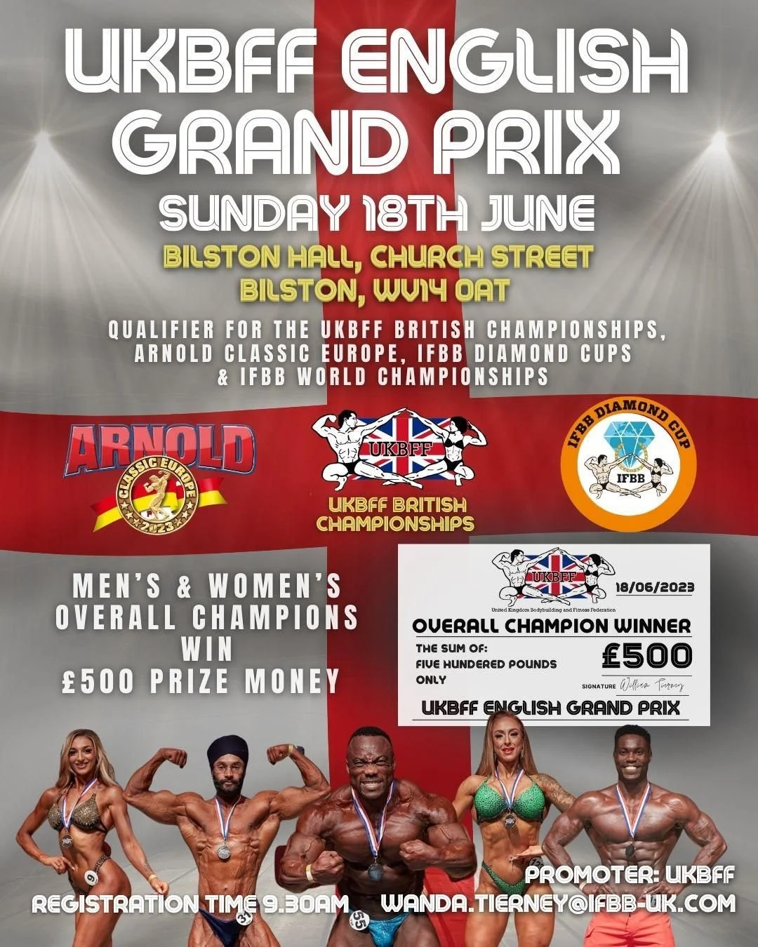 UKBFF ENGLISH GRAND PRIX...... OVERALLS WIN £500 PRIZE MONEY