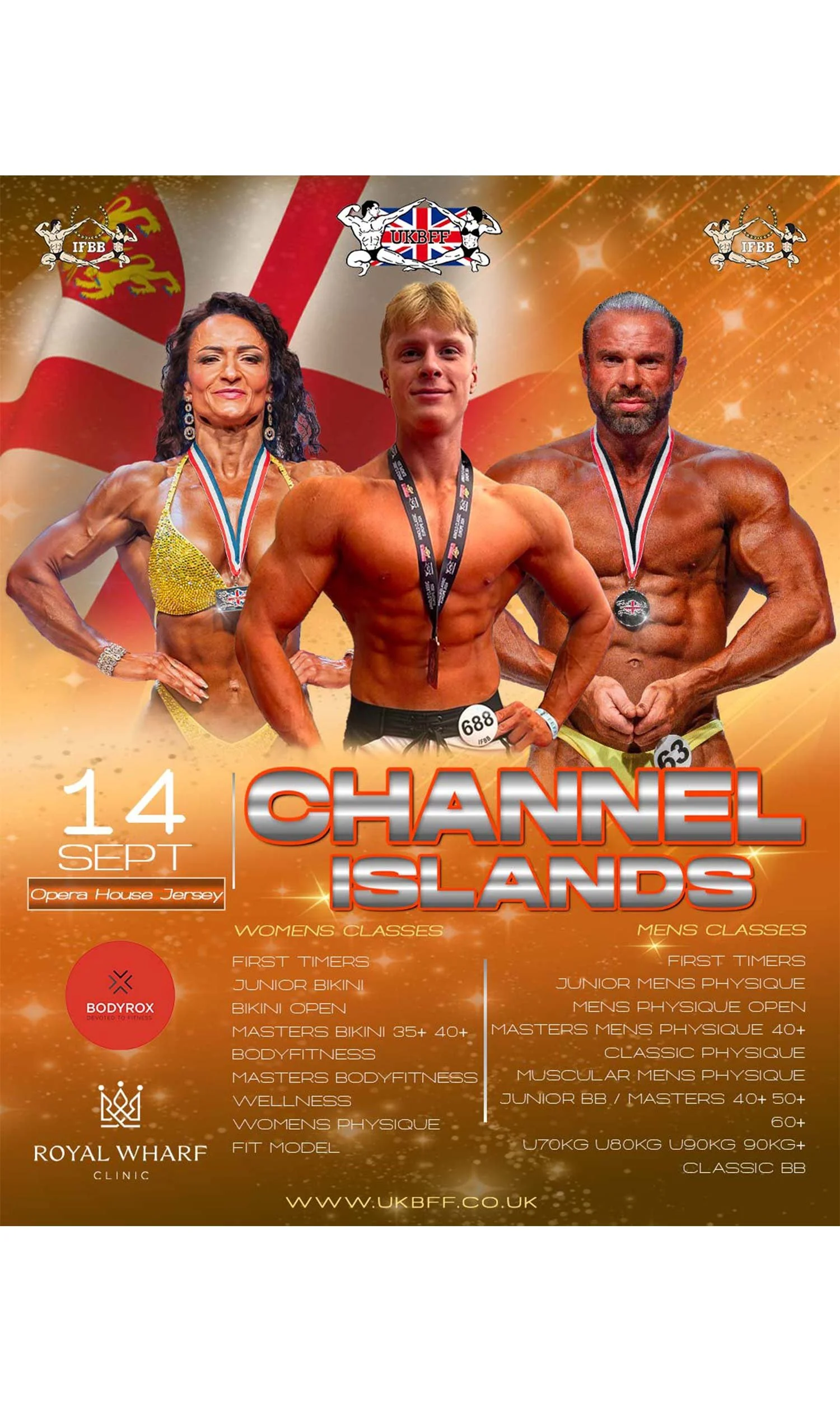 UKBFF CHANNEL ISLANDS-QUALIFIER FOR BRITISH CHAMPIONSHIPS & INTERNATIONAL IFBB EVENTS