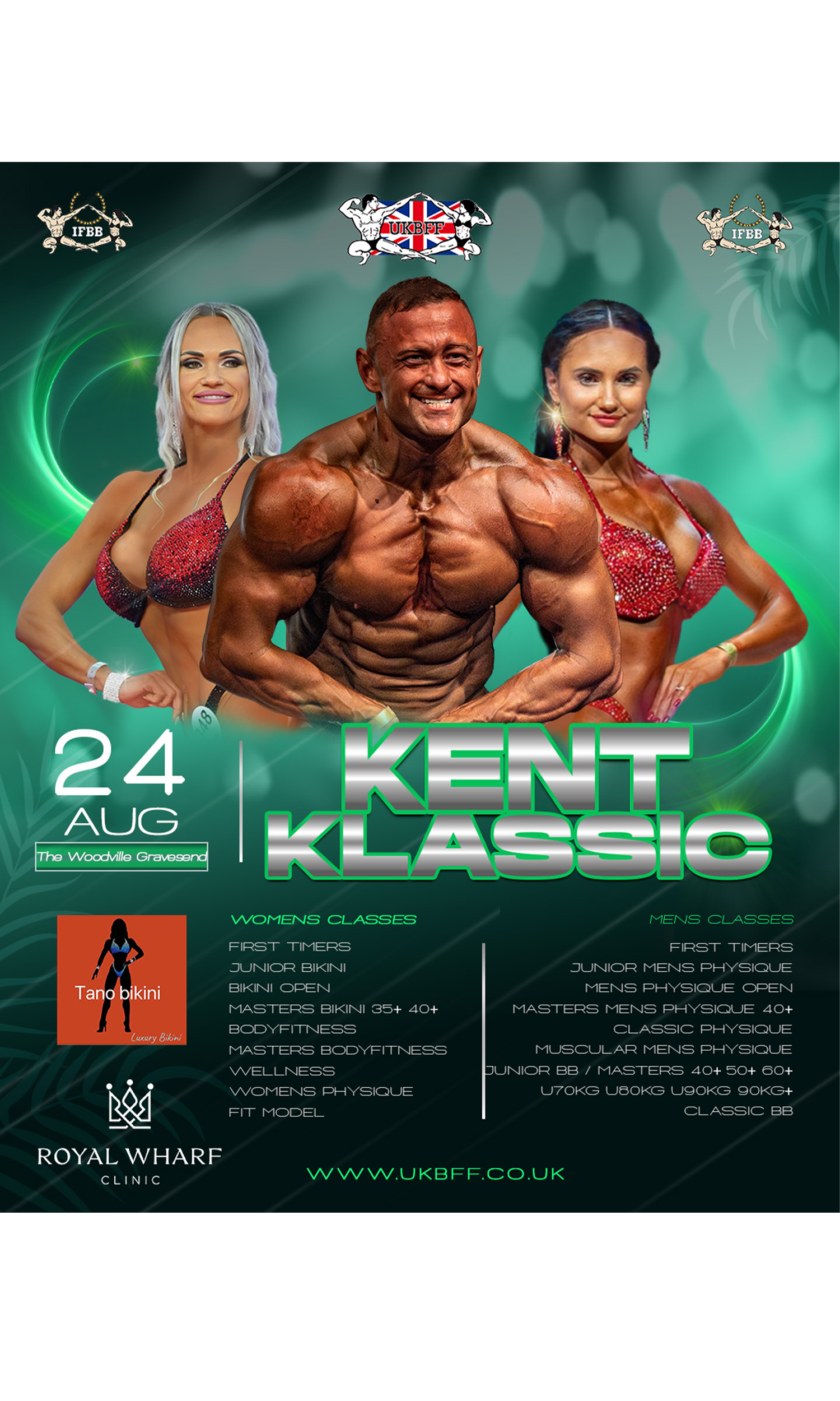 UKBFF KENT KLASSIC -QUALIFIER FOR BRITISH CHAMPIONSHIPS & INTERNATIONAL IFBB EVENTS