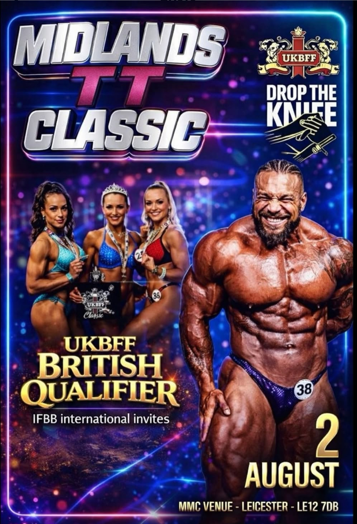 UKBFF MIDLANDS TT CLASSIC - QUALIFIER FOR BRITISH CHAMPIONSHIPS &amp; INTERNATIONAL IFBB EVENTS  (Copy)