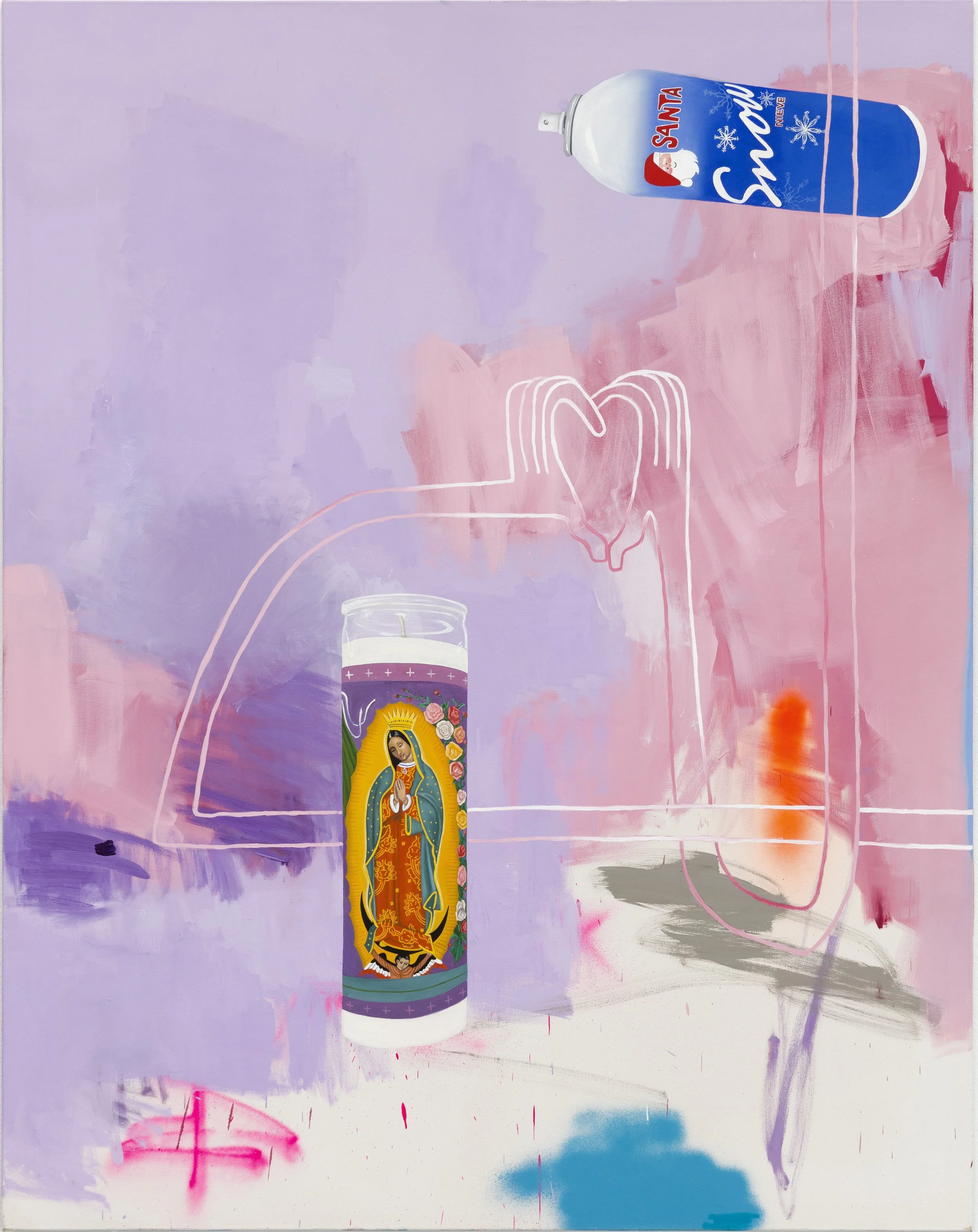 oilpaint virgin guadeloupe miami love abstract