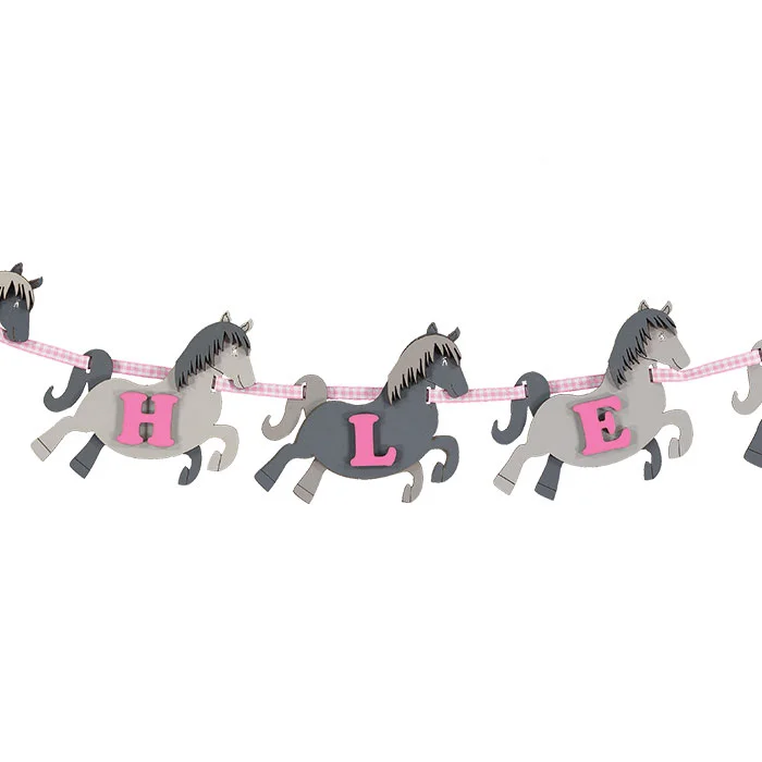 Grey-and-pink-horse-personalised-name-garland-close-up.jpg