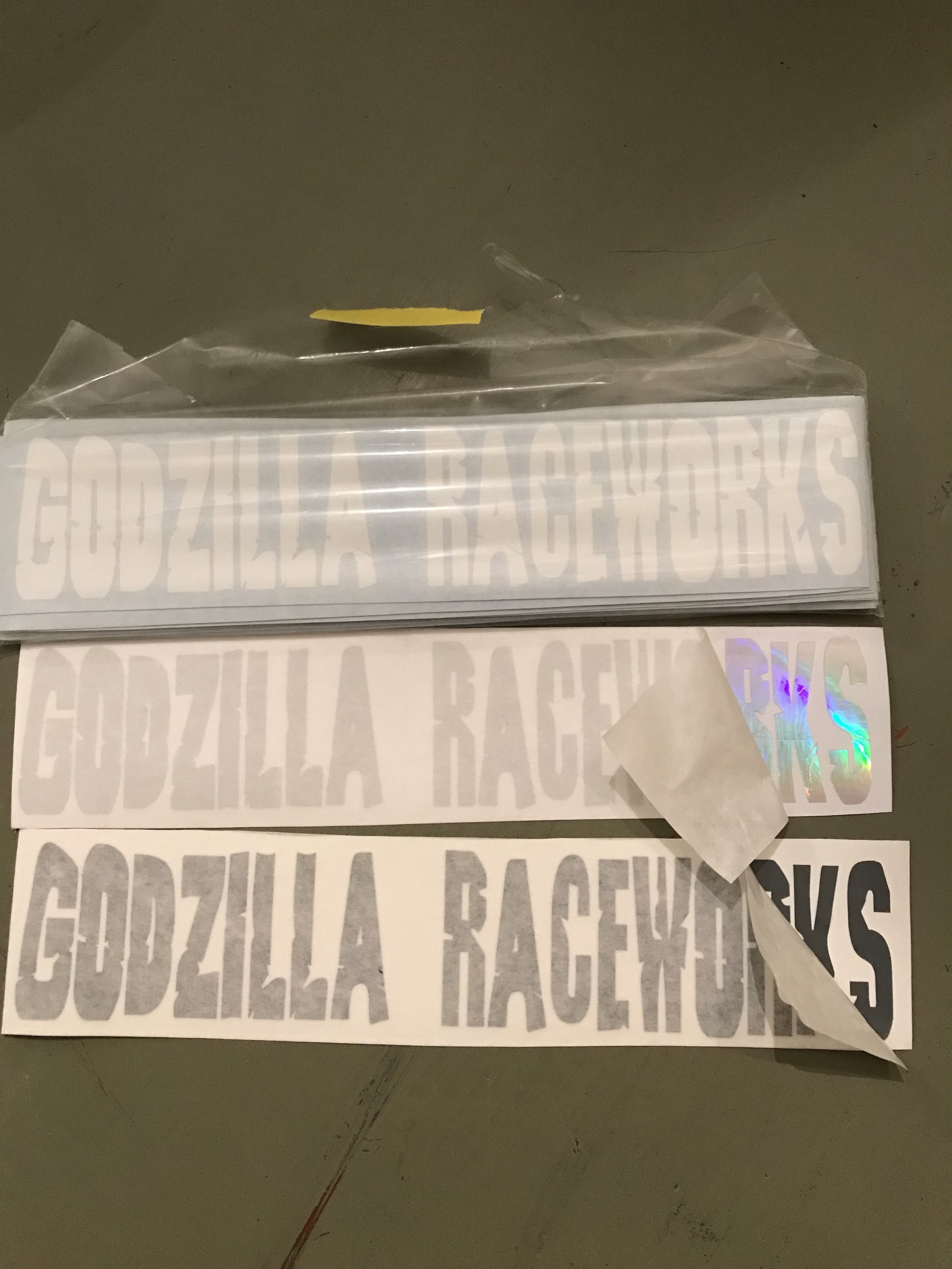 Godzilla Text Vinyl Decal Sticker