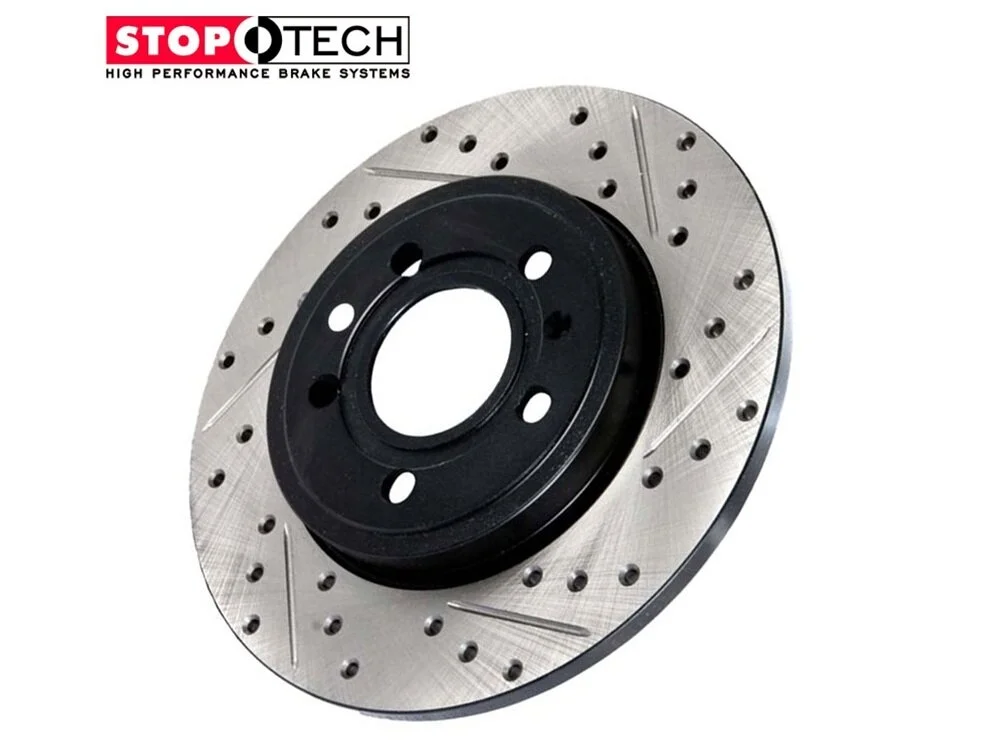 FRONT BRAKENETIC Sport Drill Brake Rotors 30mm Z32 300ZX Conversion 4/5LUG
