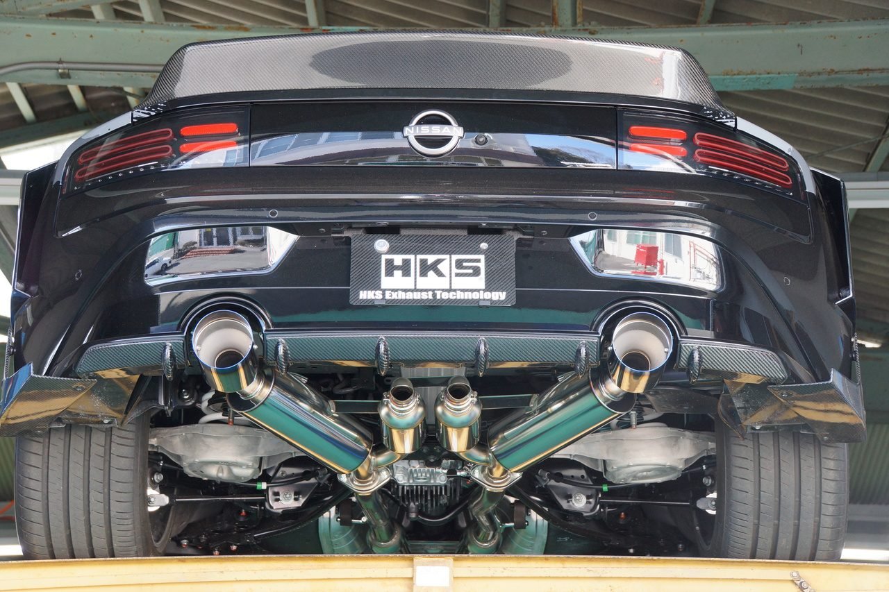 HKS Full Dual Muffler Exhaust System - 23 + Nissan Z | RZ34 HKS Full Dual Muffler Exhaust System - 23 + Nissan Z | RZ34