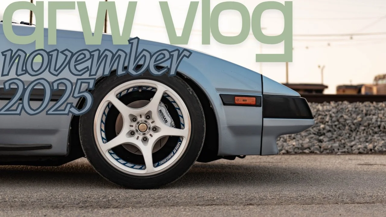 ⚠️ Don't Snooze on this month's VLOG Episode on YouTube ⚠️

See the latest project car updates, as well as other general foolery at GRW for the month of November. 

This month's VLOG episode features the following updates

🔴 Beau's Wrecked 280z Tear