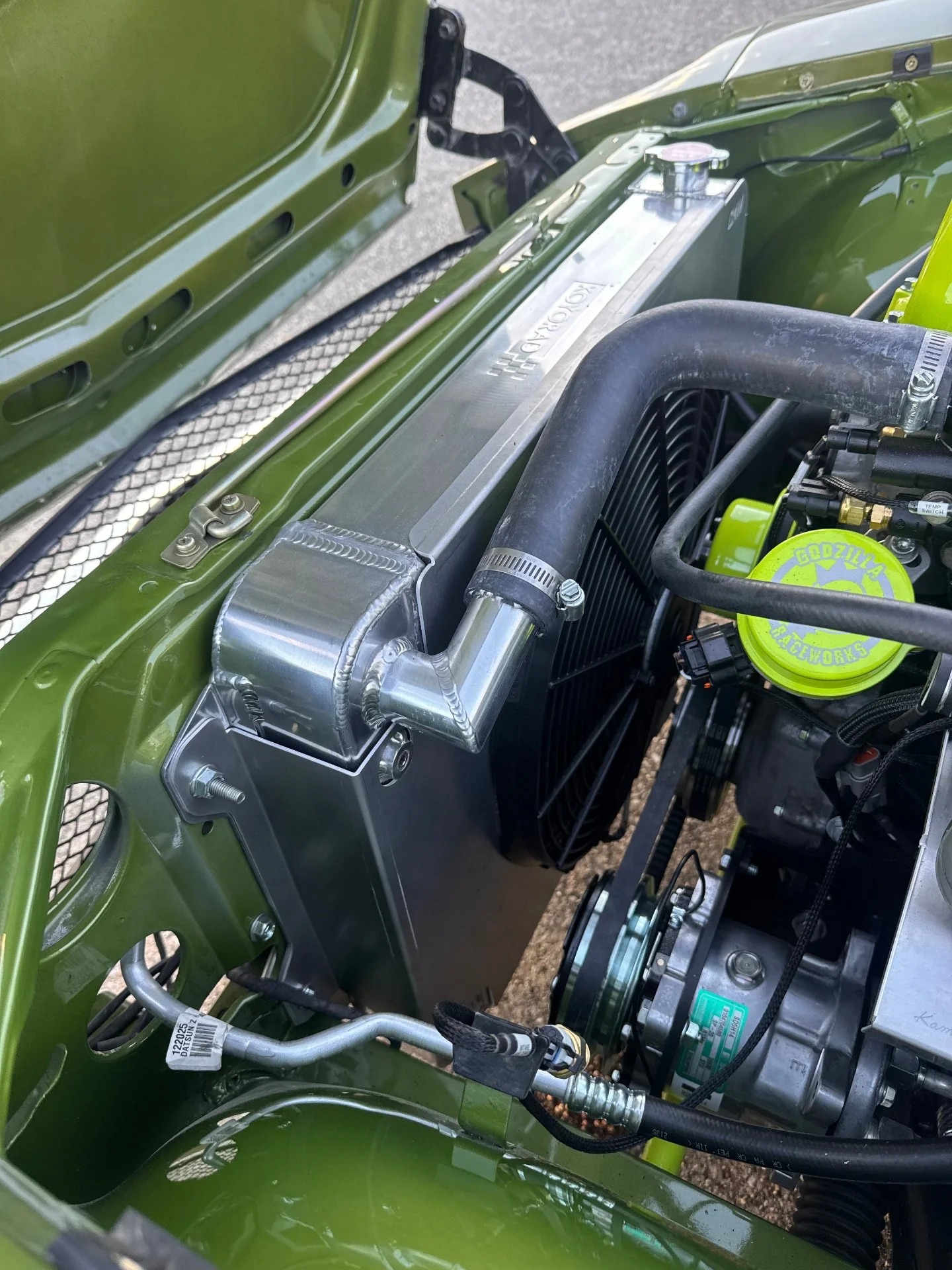 ⚠️ NEW PRODUCT ALERT ⚠️ 

We have partnered with Cap Metal Works and now offer their Koyorad Radiator shroud for the Koyo Radiator.

This shroud will fit 70-78 Datsun Z Cars equipped with the Koyo Aluminum Radiator.

We offer this as an assembly with