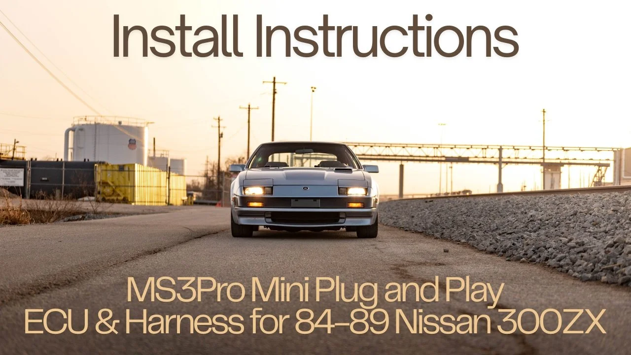 ⚠️ Installation Instructions for the Z31 MS3Pro Mini Plug and Play EFI system are LIVE on Youtube ⚠️ 

Visit our Youtube channel by clicking the link below

https://youtu.be/udKvzyOdRCs?si=XOot0jiLGoivwEX5

Get the same functionality and firmware sup