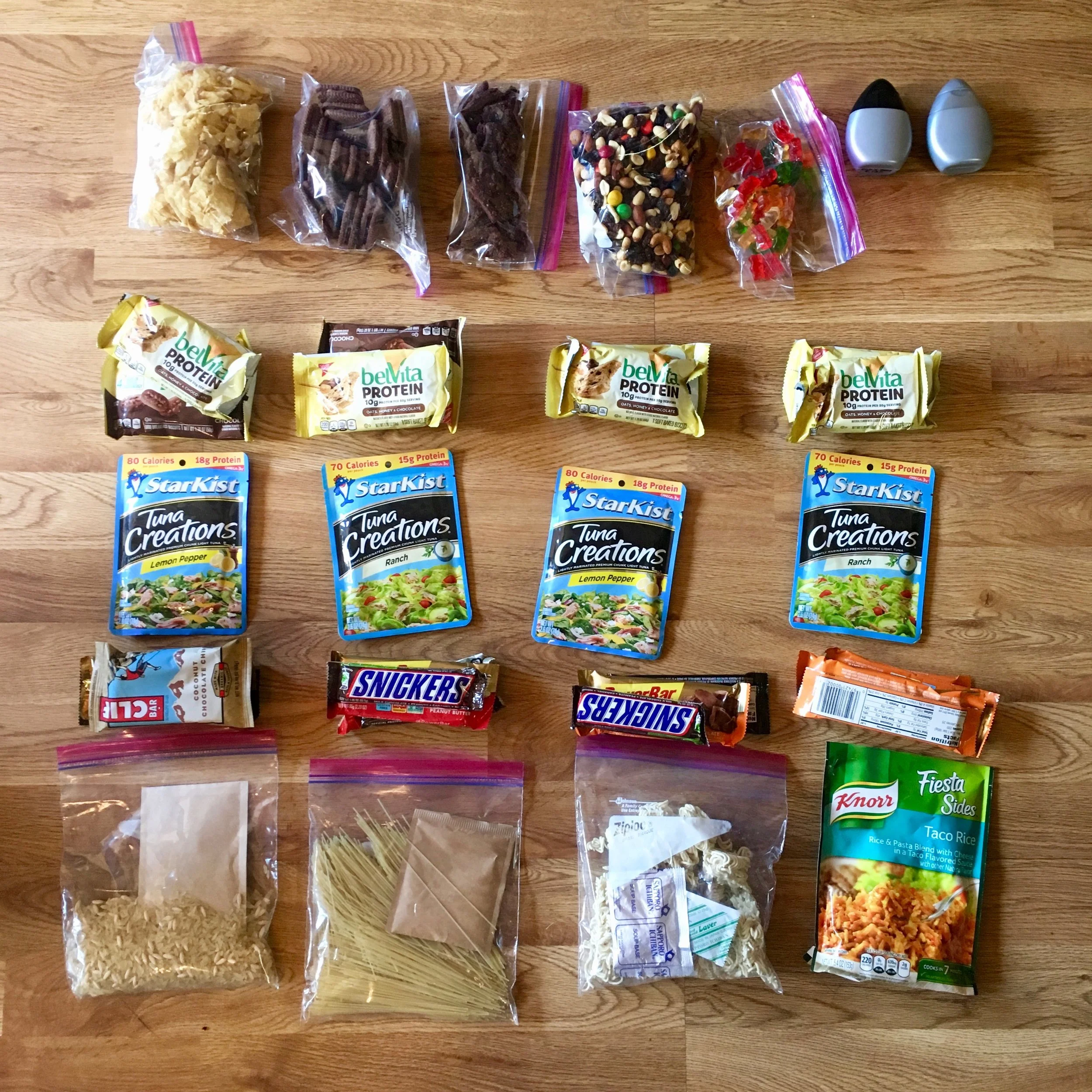 This was NOT enough food for our four-day section into Northern California. Added miles led to a higher number of calories needed.