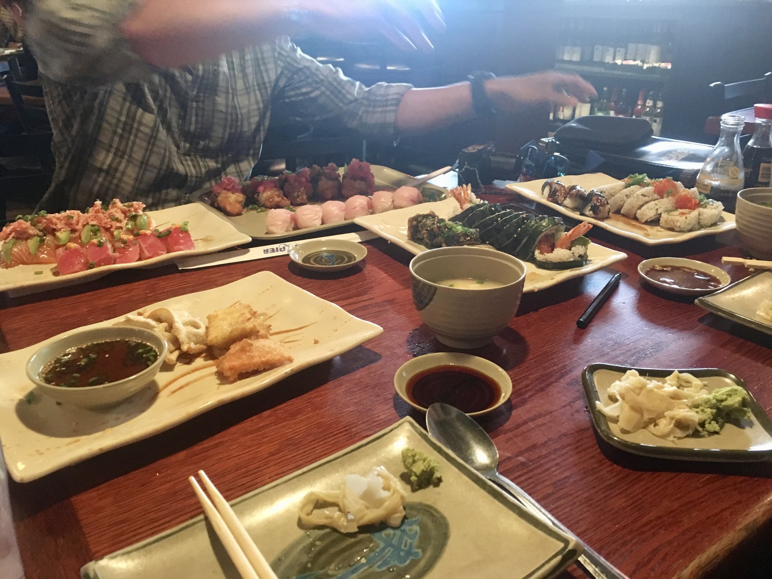 All-you-can-eat sushi in South Lake Tahoe. The boys and I had been talking about this for at least a week. We ate 20+ pieces each that day. 