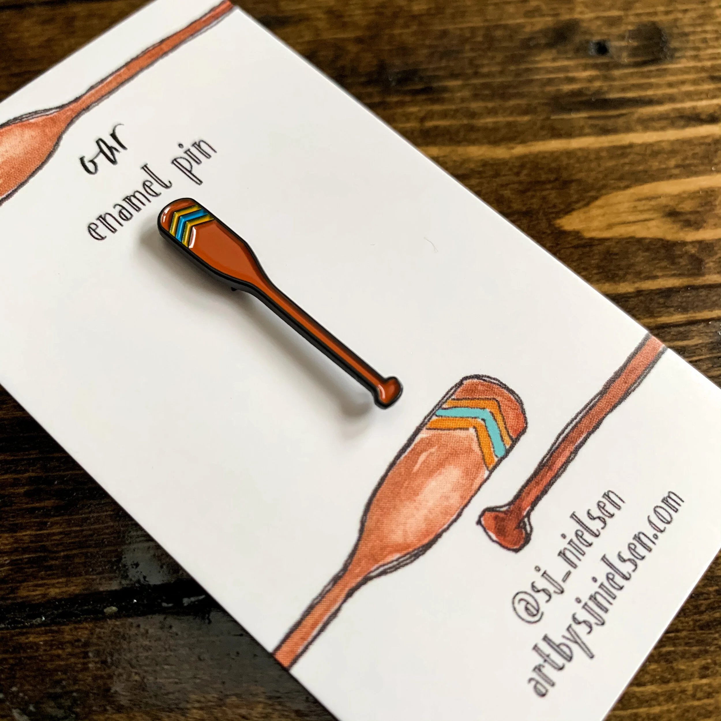 Blue and yellow oar.JPG