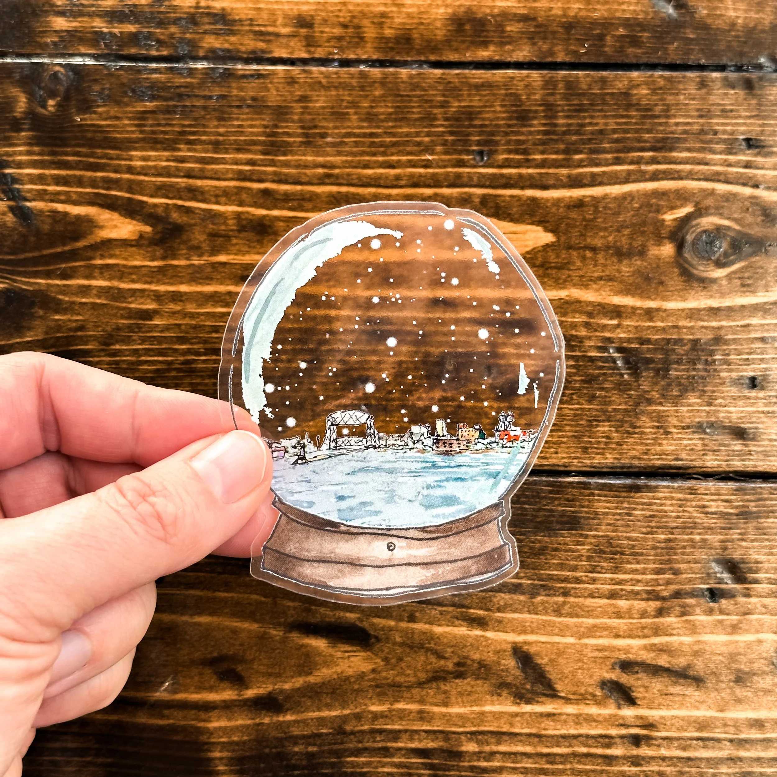 Duluth Snow Globe, Limited Edition Vinyl Sticker