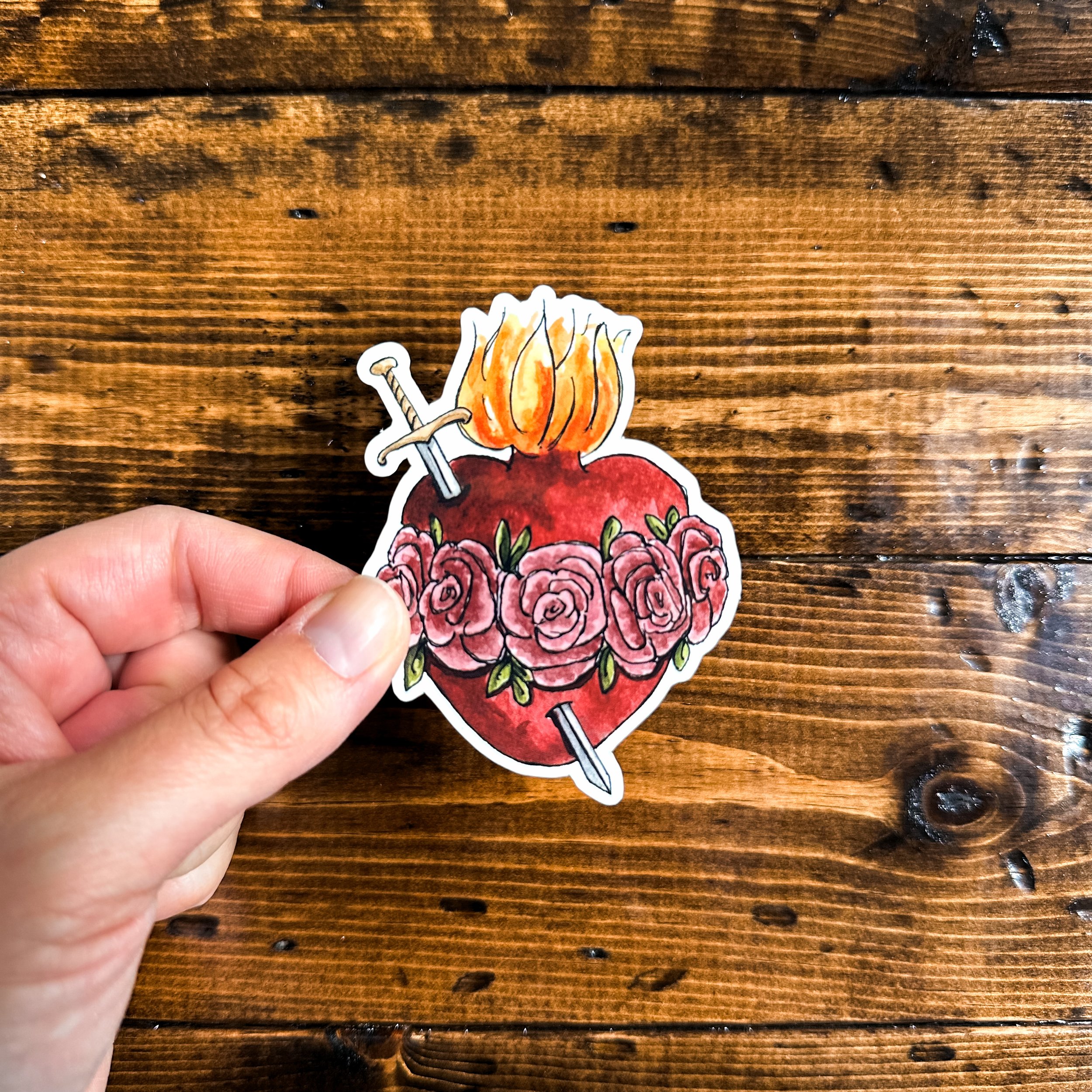 Immaculate Heart of Mary, Vinyl Sticker
