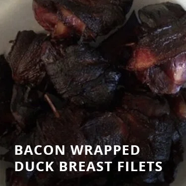 Bacon Wrapped Duck Breast Filets