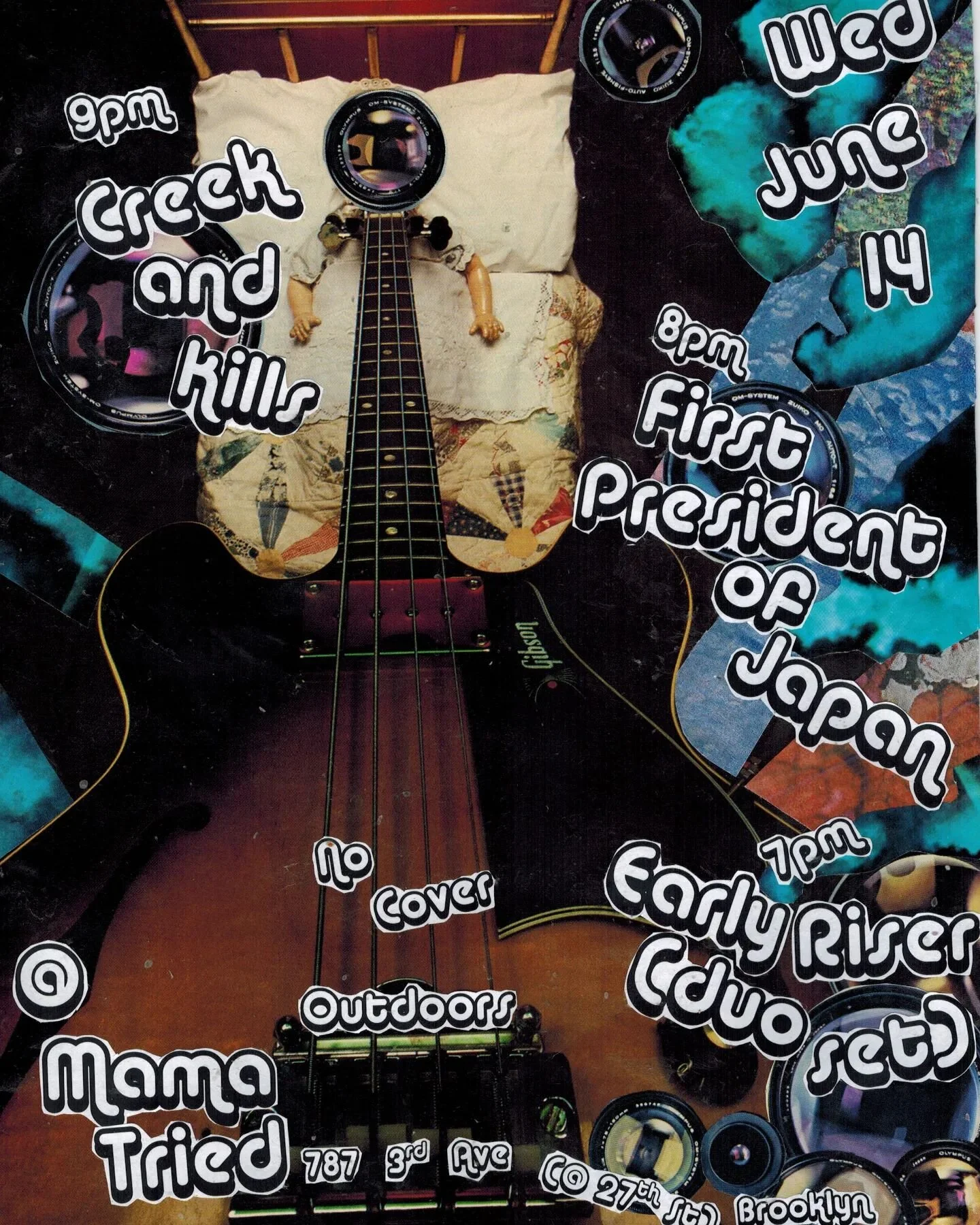 No cover?? Outdoors?? So summer!!!!! 
Get ready to get sweaty with us 😘 
Can't wait to play with @creek_and_kills and @earlyriserrr 🤘🏼🤘🏼🤘🏼