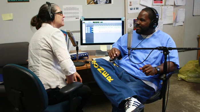 Nigel Poor and Earlonne Woods. Image sourced via Ear Hustle/Radiotopia from PRX