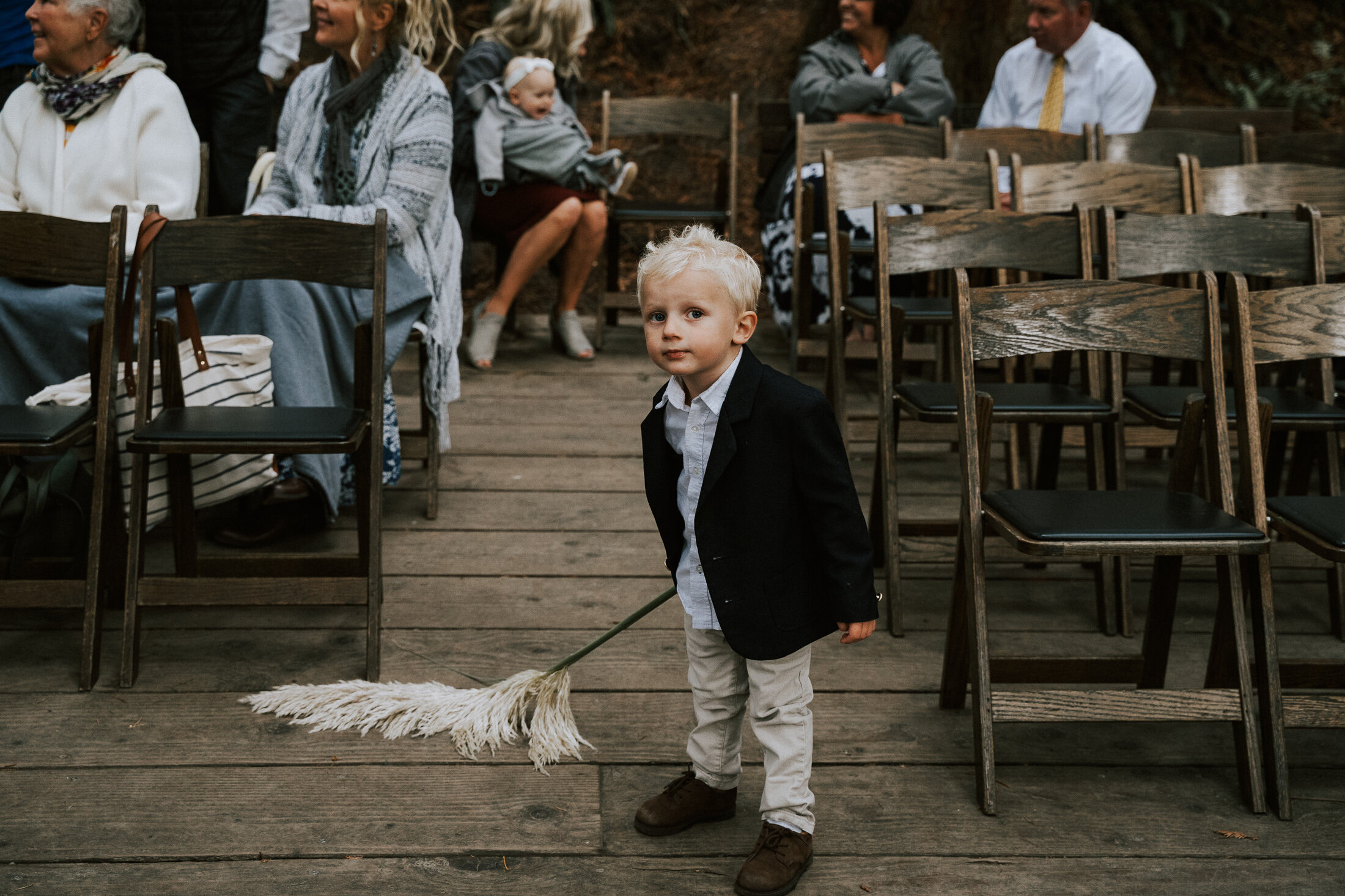 Hoyt Arboretum Redwood Deck Portland Oregon Wedding Photography