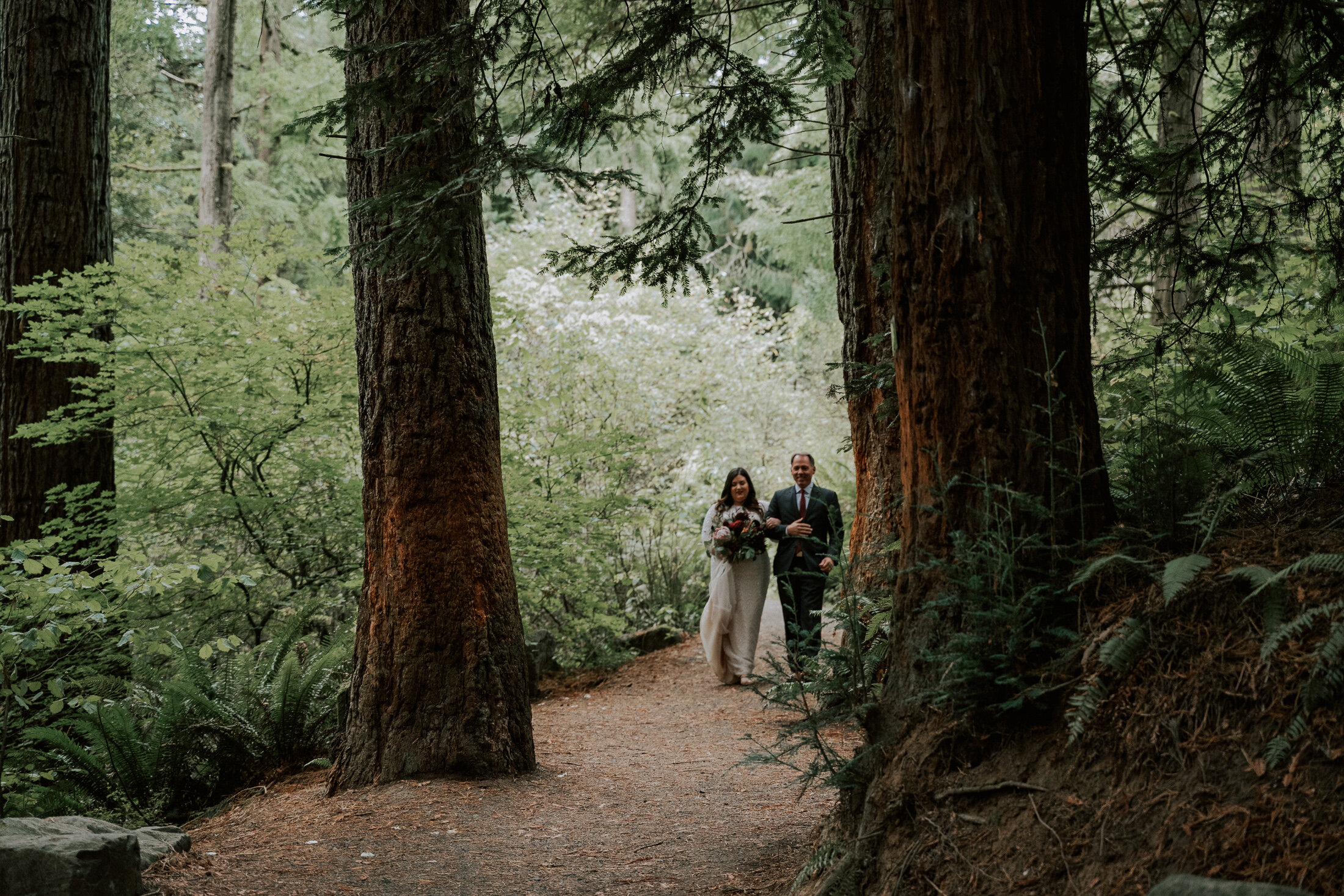 Hoyt Arboretum Redwood Deck Portland Oregon Wedding Photography