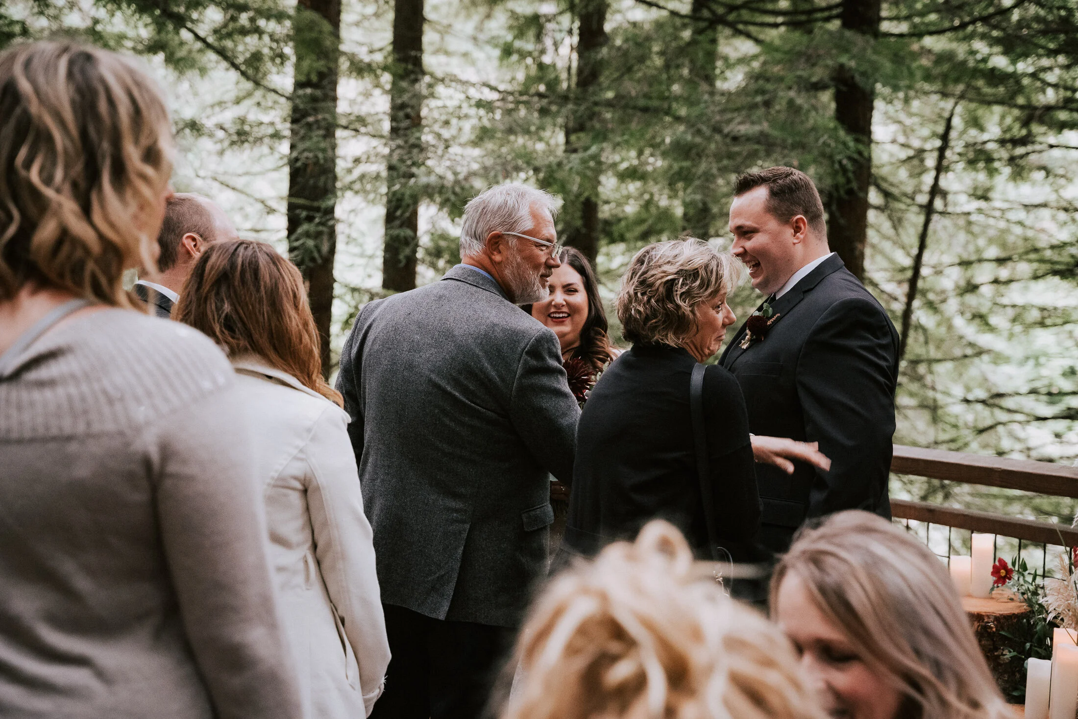 Hoyt Arboretum Redwood Deck Portland Oregon Wedding Photography