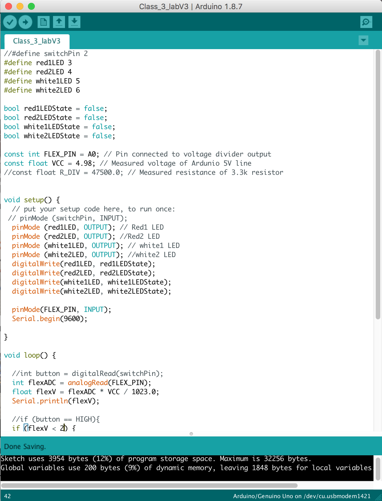 Arduino code
