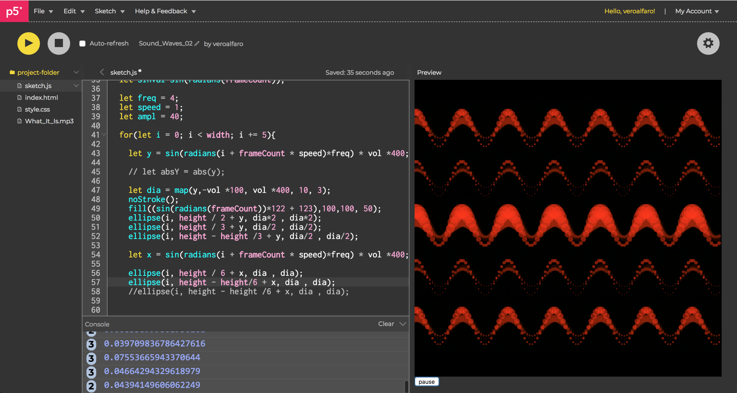 Final Design and distribution of waves in the space
