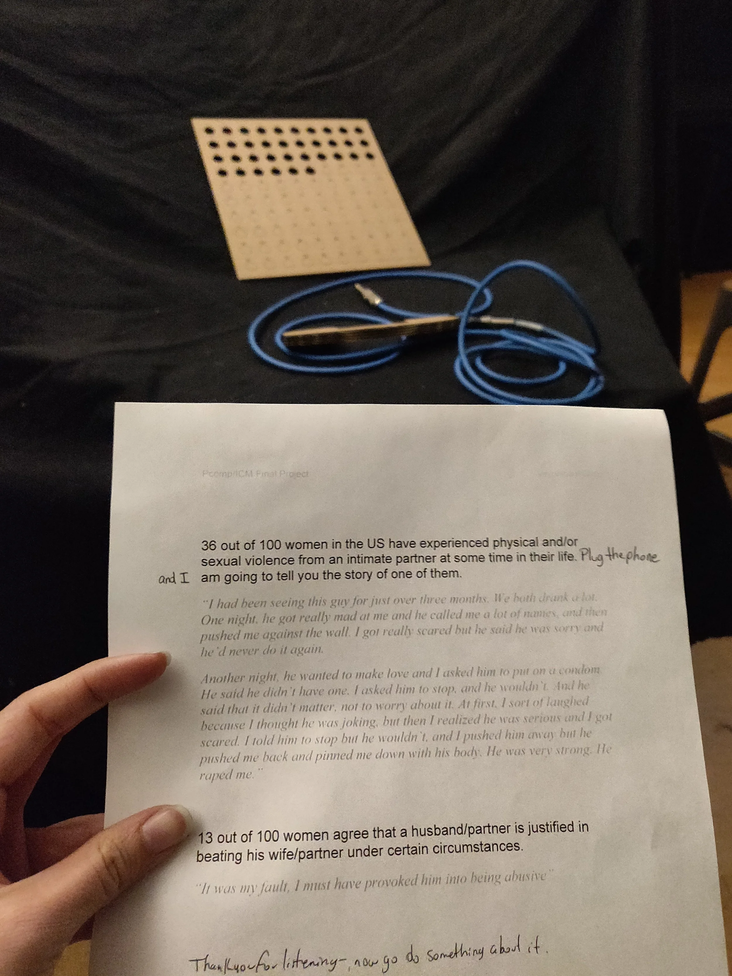 First User Testing Round