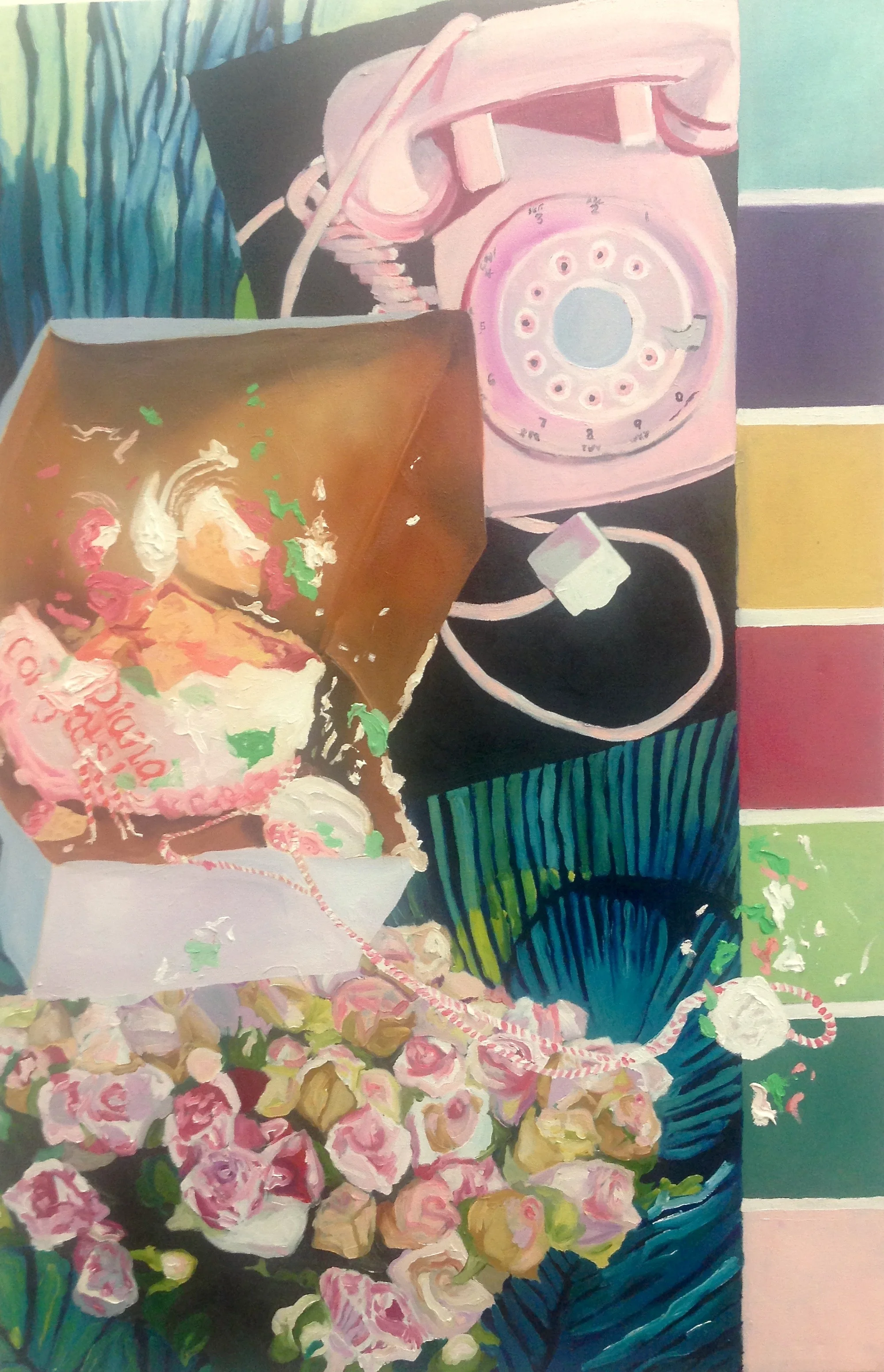 "Untitled (Cake for Diana)" , 2016 Oil on Canvas 28x40in