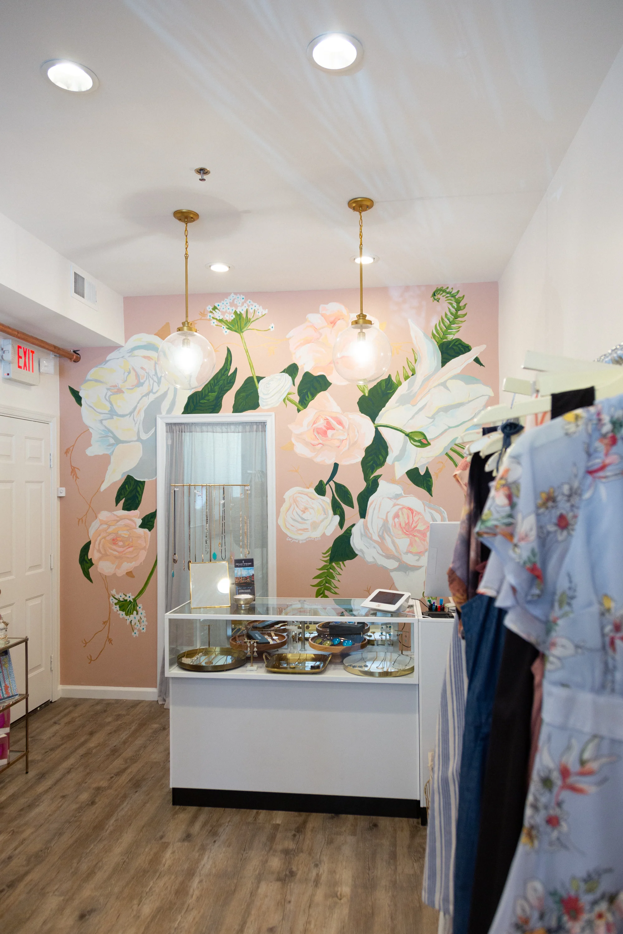 Permanent mural installation at Poppy & Stella on Thames (Baltimore)