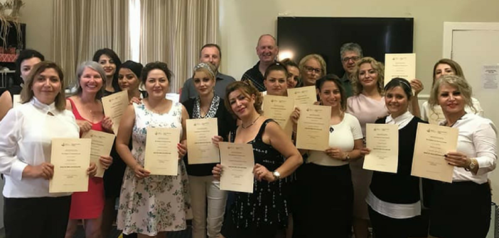 Barista course graduates