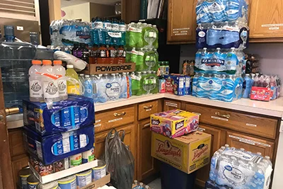 Donations for flood victims at Fremont Church of the Nazarene