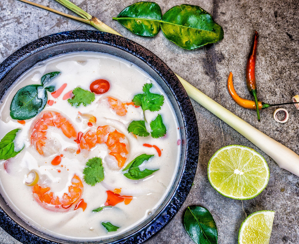Tom Kha Goong (Thai Coconut Soup with Shrimp) — TransPacific Kitchen