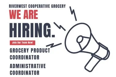 Hiring for Two Full time Coordinator Positions! Help shape the Future of our Co-op