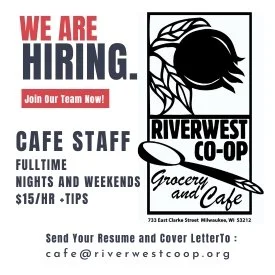 Hiring Fulltime RW Co-op Cafe Cook  - Nights and Weekends 