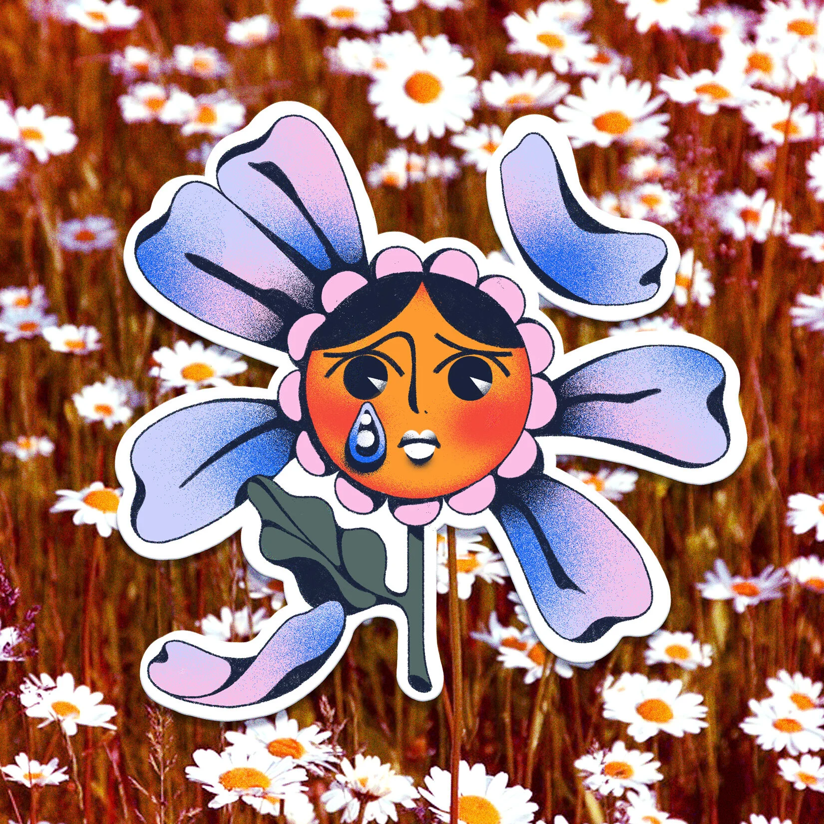 'Sad' Women's Day Sticker - Google Gboard x Percolate Galactic