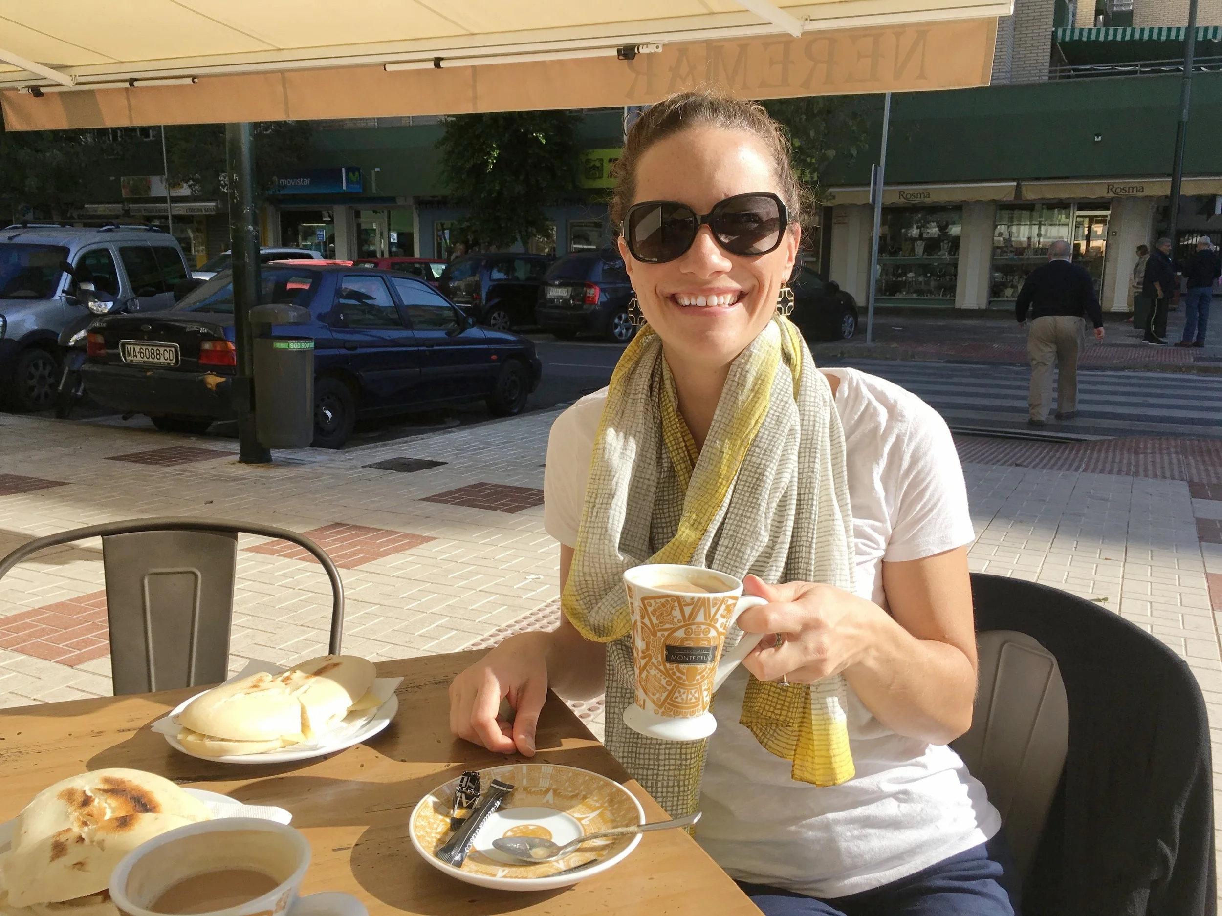  Morning coffee (i.e. espresso) at one of our favorite local places 