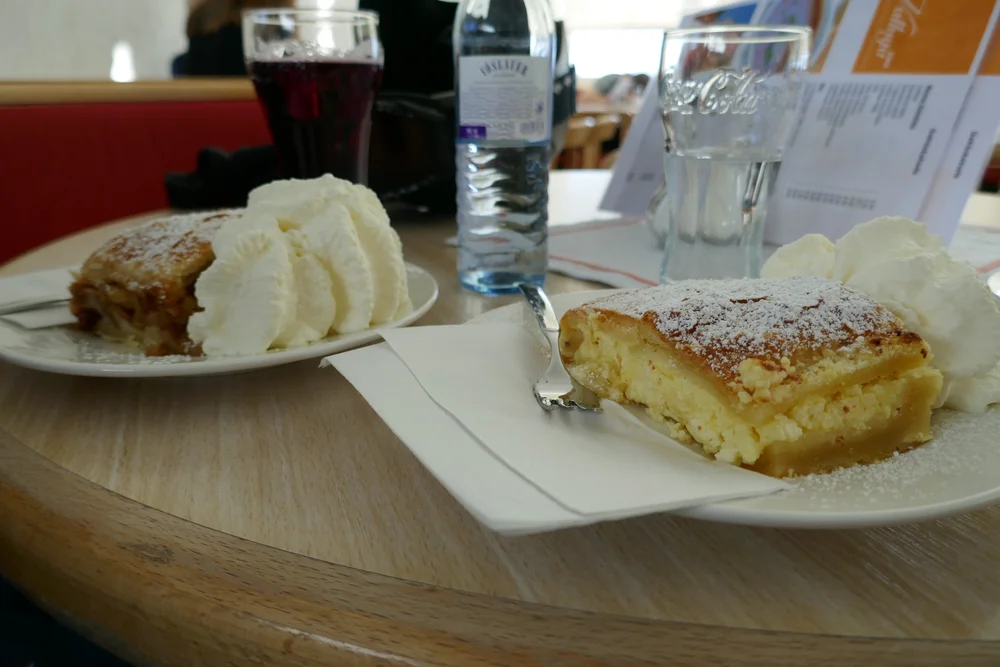  Pit stop for apple pie with whipped cream 