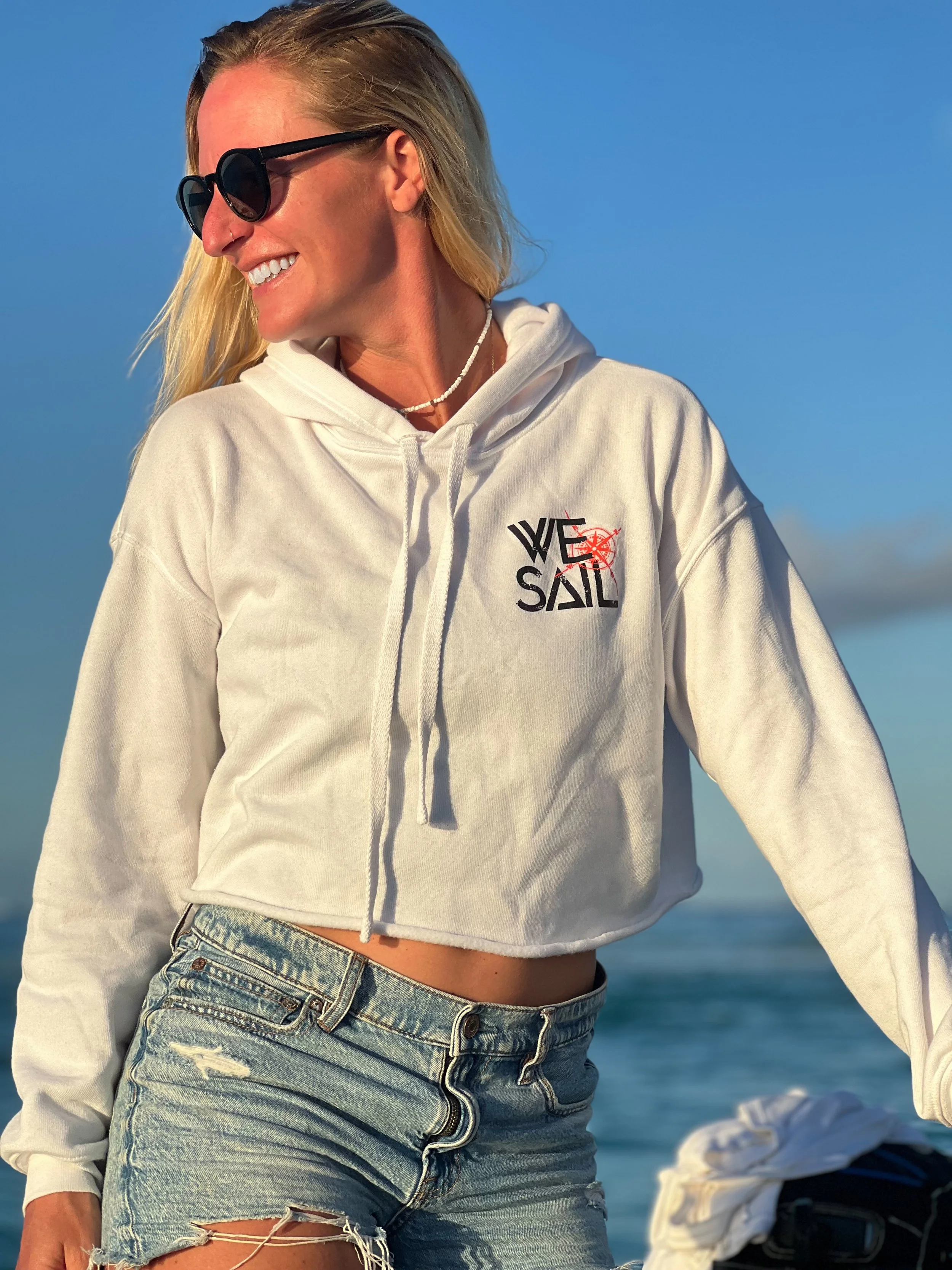 WE|Sail Crop Top Hoodie