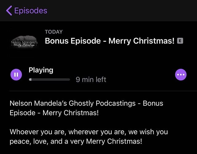 Episode Drop Alert! 🚨 Merry Christmas everyone! Head over to www.nelsonmandelasghostlypodcastings.com or search for us wherever you listen to podcasts! #podcastrecommendation #xmaspodcast