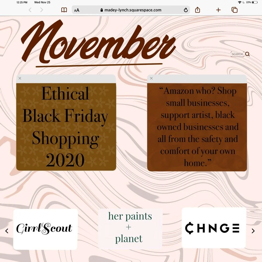 Small Shops/Ethical Shops for Black Friday
