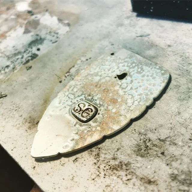 S&bull;G .
.
#saltandgrit #handmade #goldsmith #jeweler #antiquetools #artist #passion #fathersanddaughters #missmypops