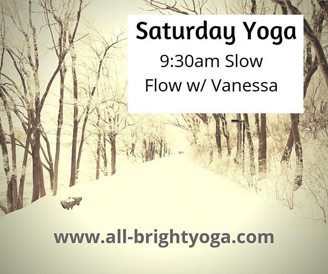 Yoga is a great way to stretch your body after shoveling snow. Join @vanessalynyoga for 9:30am Slow Flow Yoga on Saturday, Nov 17th.