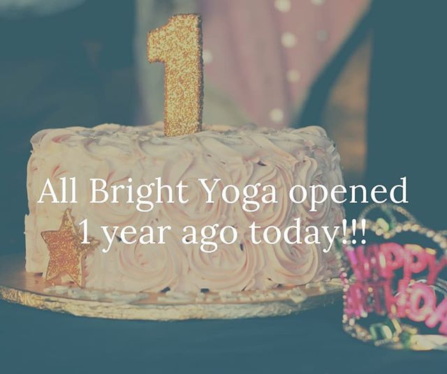All Bright Yoga opened for business on 1/6/2018. THANK YOU for being a part of our community in 2018. Stay tuned for the transformations to come. 2019 is going to be awesome!!!