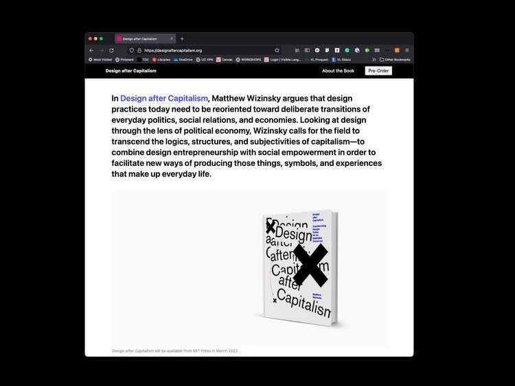 Design after Capitalism Website