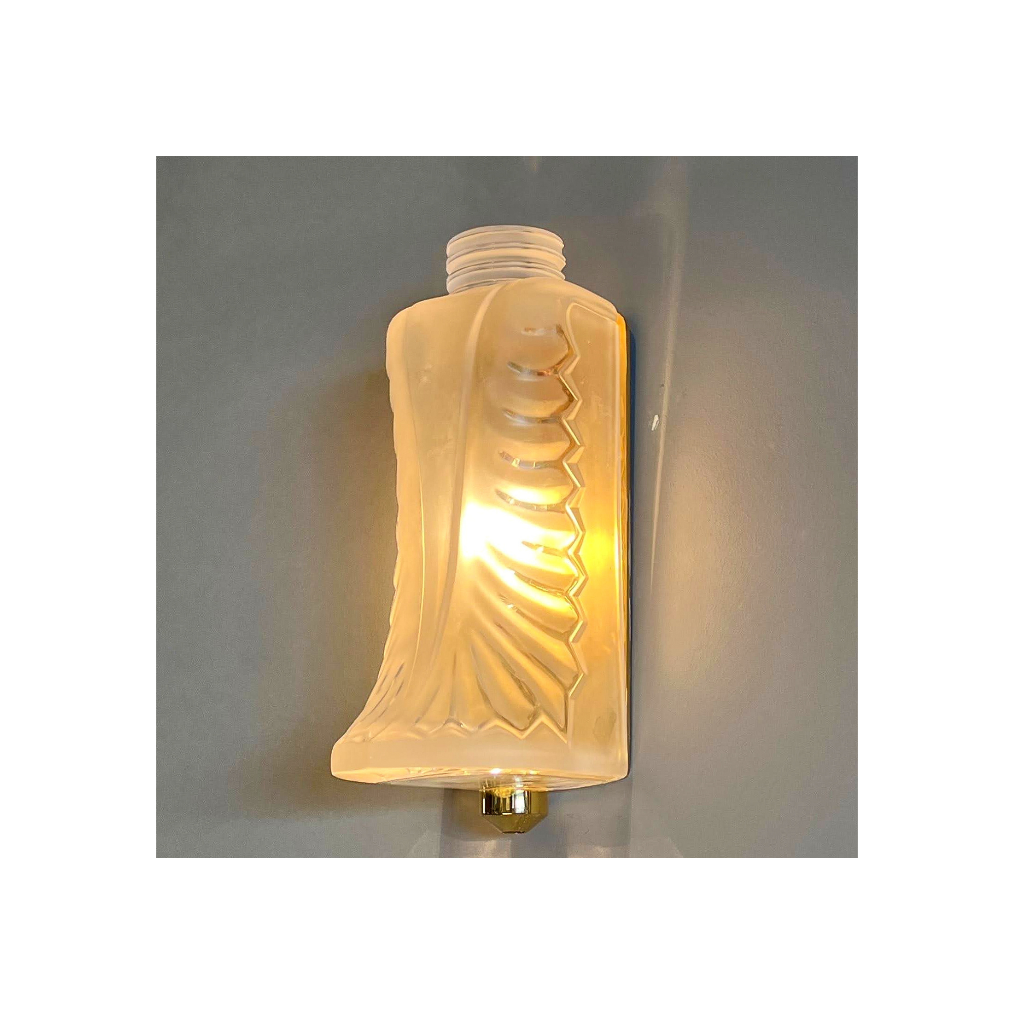 Lalique | Sconces in Glass and Bronze